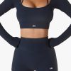 Simple Black U Neck Yoga Bra And Leggings Set Suit