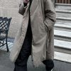 Simple Khaki Pockets Solid Duck Down Men Down Coat Winter