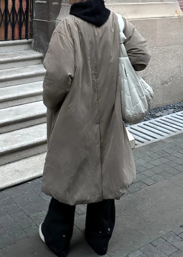 Simple Khaki Pockets Solid Duck Down Men Down Coat Winter - Image 5