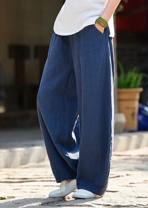Spring cotton linen women retro ramie wild trousers women's bloomers - Image 3