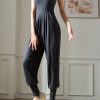 Style Navy Patchwork Pockets One Piece Workout Suit