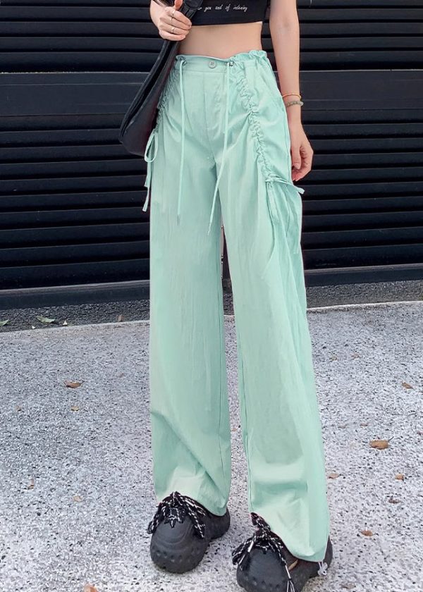 Stylish Apricot Bow Drawstring Quick Drying Sports Pants Spring - Image 4
