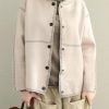 Fine Loose Button Down Sweater Coat Women Casual Tops