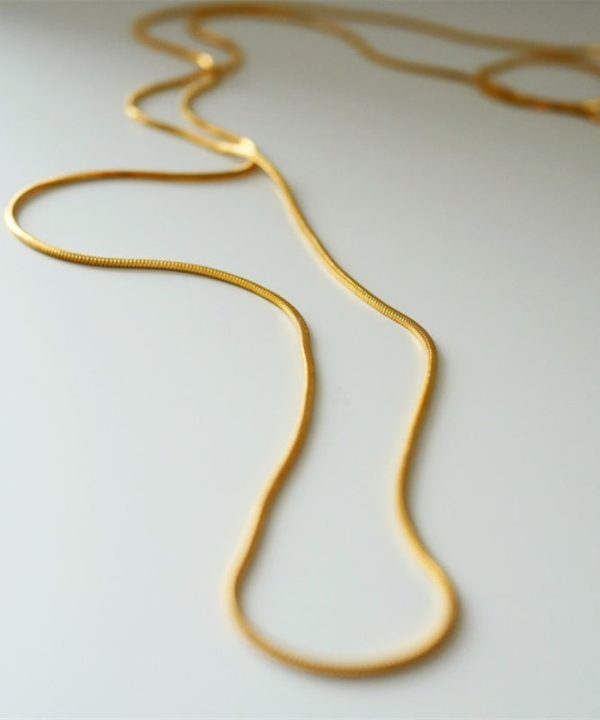 Unique Gold Stainless Steel Double Layer Sweater Necklace - Image 5
