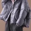 Warm gray Parkas plus size warm winter hooded thick coat