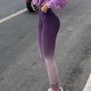 Women Gradient Color Butt Scrunch Gymshark Legging