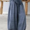 diy linen clothes For Women Korea Pure Color Retro Soft Comfortable Loose Bloomers