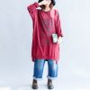 red rose floral spring dresses cotton shift dress pullover zippered hem
