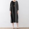 the lost 2025 strip cotton caftans fashion cotton dresses long oversized casual outfits