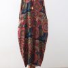 vintage blue red prints sweater dresses plus size clothing sweater casual o neck winter dress