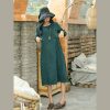 vintage green striped dresses trendy plus size pockets vintage o neck dresses