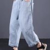 women casual cotton pants plus size vintage jeans